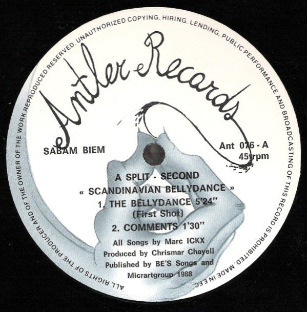 A Split - Second : Scandinavian Bellydance (12", Maxi)