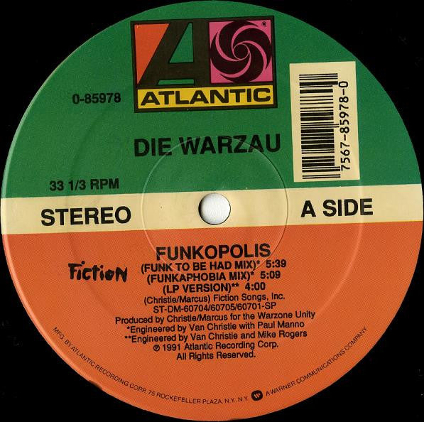 Die Warzau : Funkopolis (12", Single)