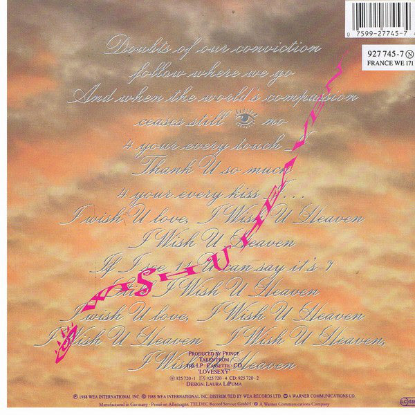Prince : I Wish U Heaven (7", Single, Pos)