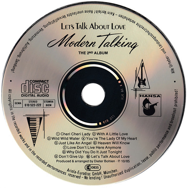 Modern Talking : Let's Talk About Love - The 2nd Album (CD, Album)