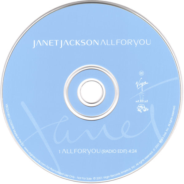 Janet Jackson : All For You (CD, Single, Promo)