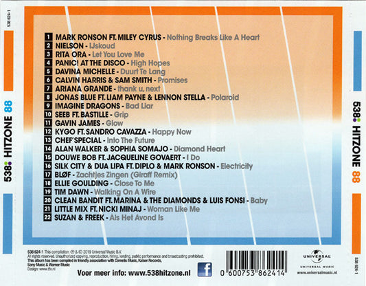 Various : 538 - Hitzone 88 (CD, Comp)