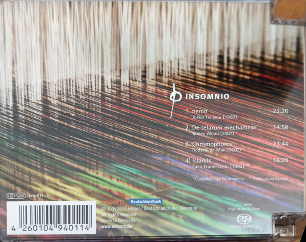 Insomnio Ensemble : Insomnio (SACD, Hybrid, Multichannel, Album)