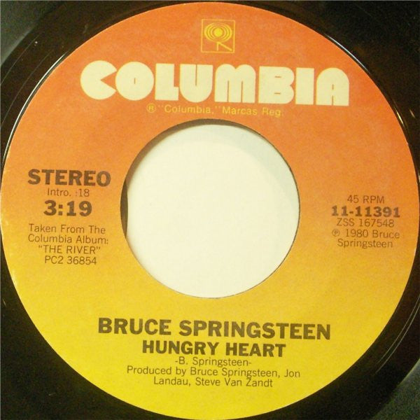 Bruce Springsteen : Hungry Heart (7", Single, Styrene)