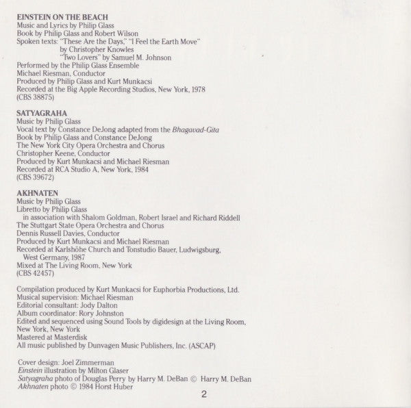 Philip Glass : Songs From The Trilogy (CD, Comp)