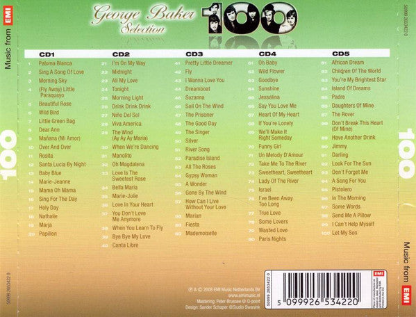 George Baker Selection : 100 (5xCD, Comp, RM)