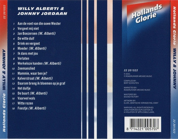 Willy Alberti & Johnny Jordaan : Willy Alberti & Johnny Jordaan (CD, Comp)