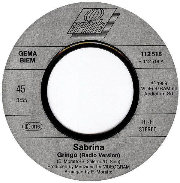 Sabrina : Gringo (7", Single)