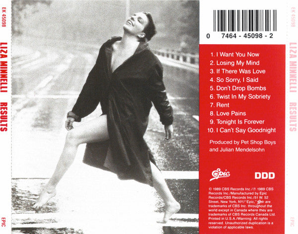 Liza Minnelli : Results (CD, Album)