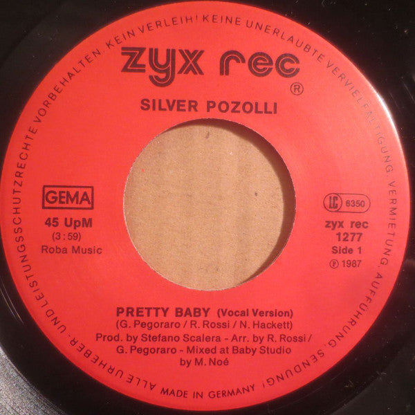 Silvio Pozzoli : Pretty Baby (7", Single)