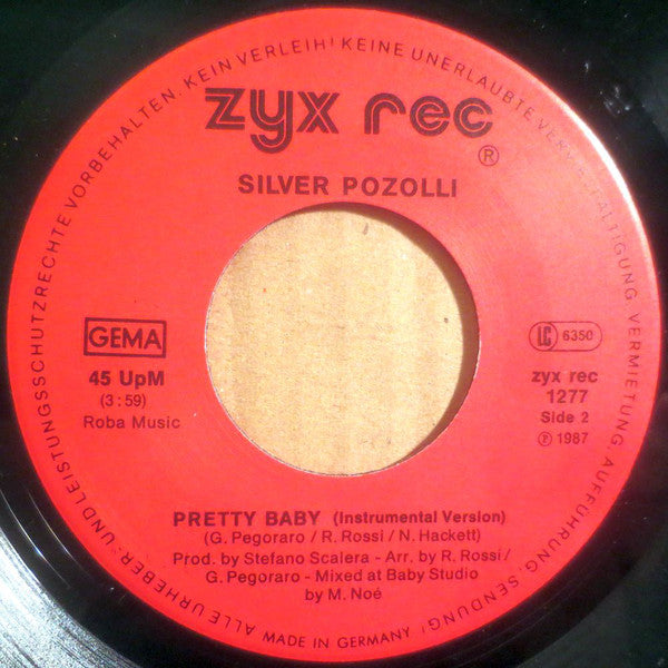 Silvio Pozzoli : Pretty Baby (7", Single)