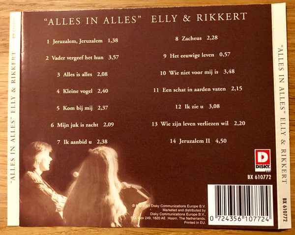 Elly & Rikkert : Alles In Alles (CD, Album, RE)