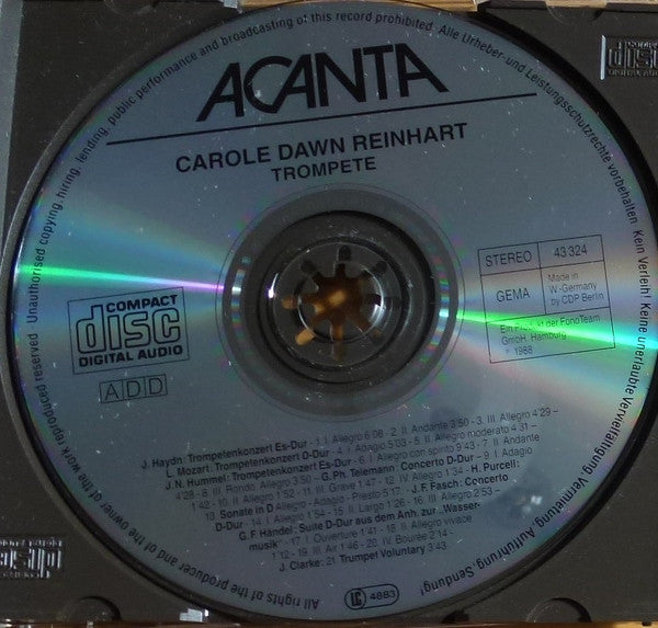 Carole Dawn Reinhart : Trompete (CD, Comp)