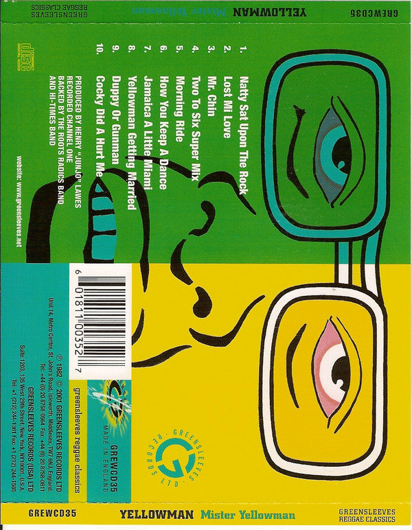 Yellowman : Mister Yellowman (CD, Album, RE, RM)