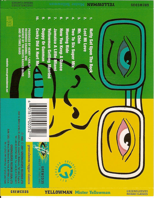 Yellowman : Mister Yellowman (CD, Album, RE, RM)