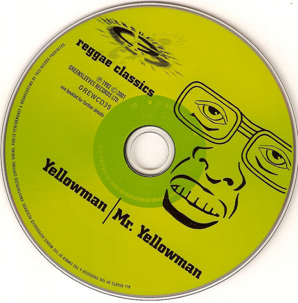 Yellowman : Mister Yellowman (CD, Album, RE, RM)