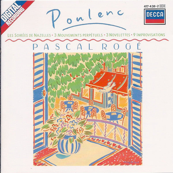 Francis Poulenc - Pascal Rogé : Les Soirées De Nazelles • 3 Mouvements Perpétuels • 3 Novelettes • 9 Improvisations (CD, Album)