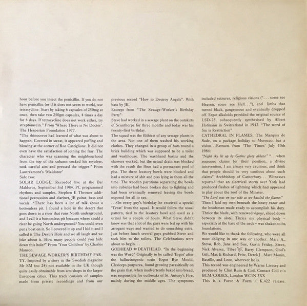 Coil : Scatology (LP, Album, RP, Sec)