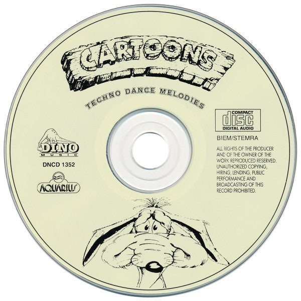 Various : Cartoons: Techno Dance Melodies (CD, Comp)