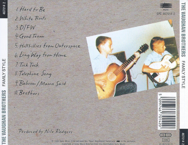 The Vaughan Brothers : Family Style (CD, Album)