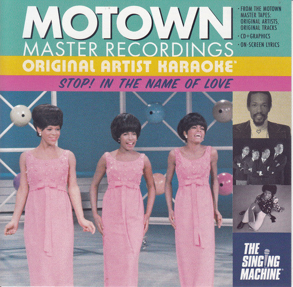 Various : Motown Master Recordings - Original Artist Karaoke - Stop! In The Name Of Love (CD+G, Comp)