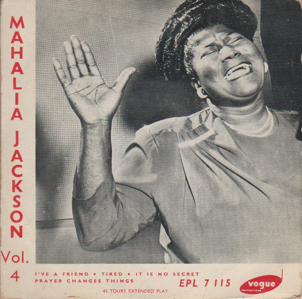 Mahalia Jackson : Negro Spirituals Vol. 4 (7", EP, RE)