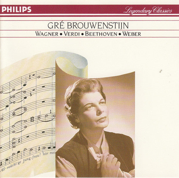 Gré Brouwenstijn : Arias By Beethoven, Weber, Wagner And Verdi (CD, Album, Comp, RE, RM)