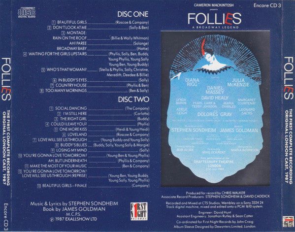 Stephen Sondheim : Follies - A Broadway Legend (2xCD, Album)