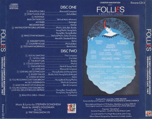 Stephen Sondheim : Follies - A Broadway Legend (2xCD, Album)