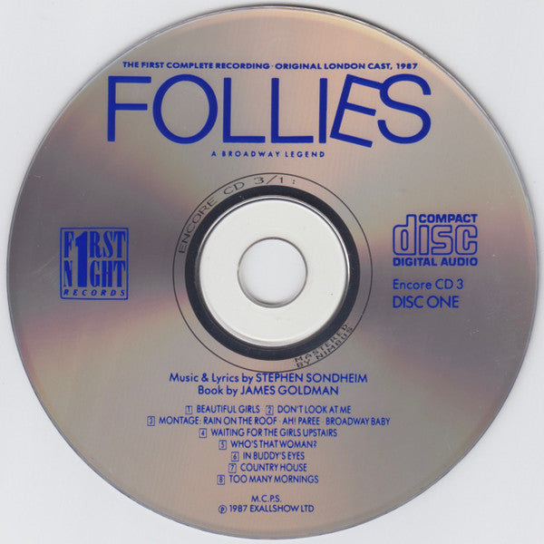 Stephen Sondheim : Follies - A Broadway Legend (2xCD, Album)