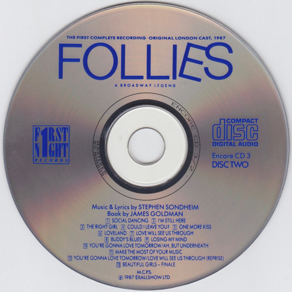 Stephen Sondheim : Follies - A Broadway Legend (2xCD, Album)