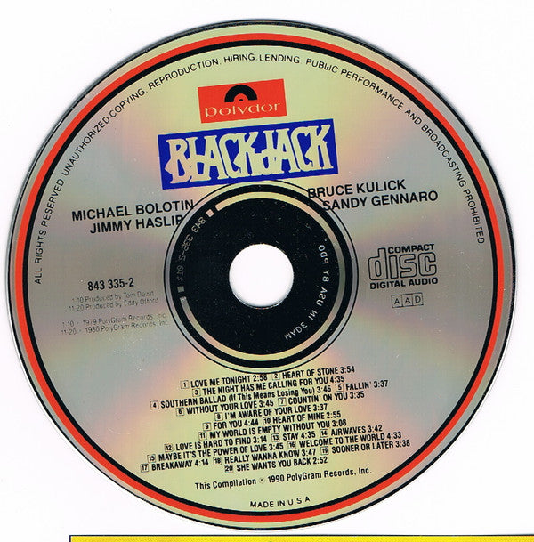 Blackjack (8) : Blackjack / Worlds Apart (CD, Comp)