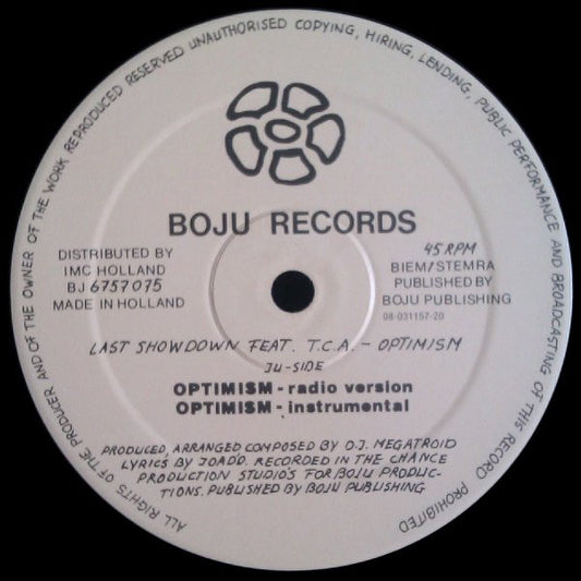 Last Showdown Feat. T.C.A. (2) : Optimism (12")