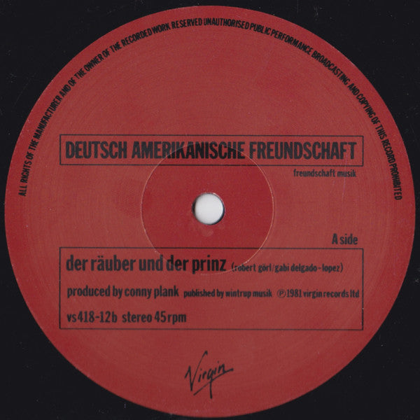 Deutsch Amerikanische Freundschaft : Der Mussolini (12", Single)