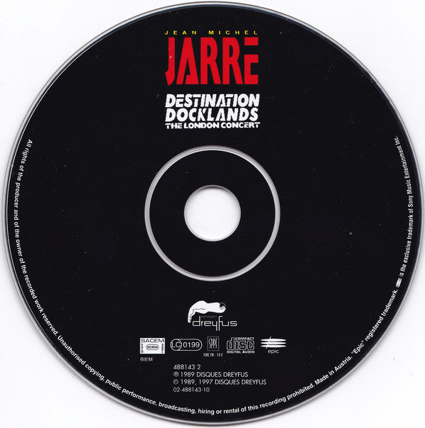 Jean-Michel Jarre : Destination Docklands (The London Concert) (CD, Album, RE, RM)