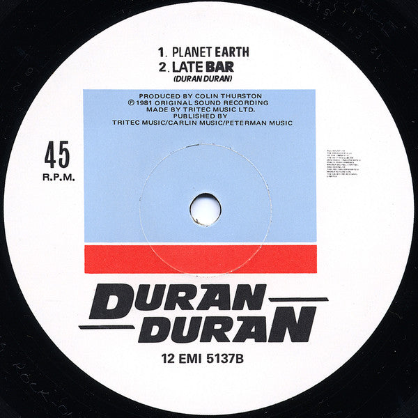 Duran Duran : Planet Earth (Night Version) (12", Single)