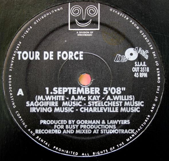 Tour De Force (3) : September / Dancing In September (12")