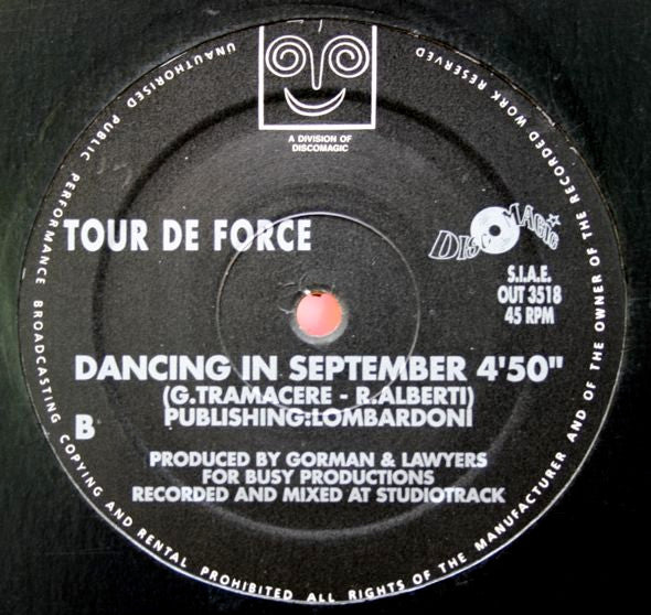 Tour De Force (3) : September / Dancing In September (12")