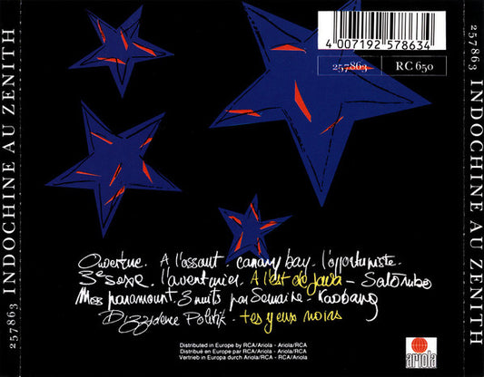 Indochine : Au Zenith (CD, Album)