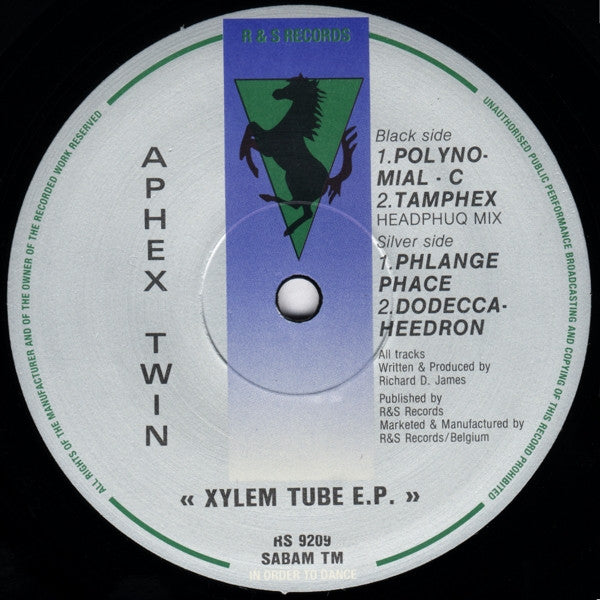 Aphex Twin : Xylem Tube E.P. (12", EP, RP)