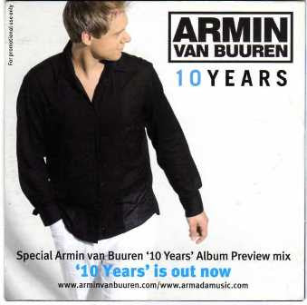 Armin van Buuren : ‘10 Years‘ Album Preview Mix (CDr, Comp, Promo)
