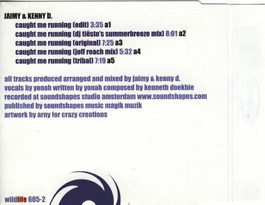Jaimy & Kenny D. : Caught Me Running (Mixes) (CD, Single)