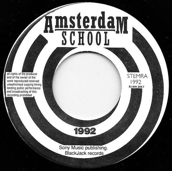 Amsterdam School : Hey, Little Girl (7", Single)