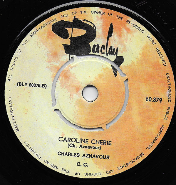 Charles Aznavour : Emmenez-Moi / Caroline Chérie (7", Single)