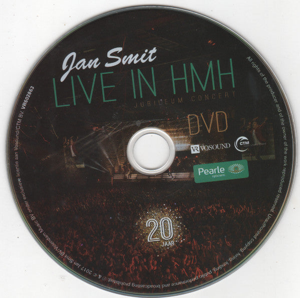 Jan Smit : Live In HMH (Jubileum Concert) (20 Jaar) (DVD-V, PAL + CD, Album)
