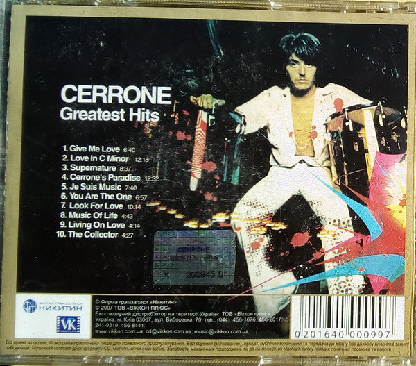 Cerrone : Greatest Hits (CD, Comp, S/Edition)