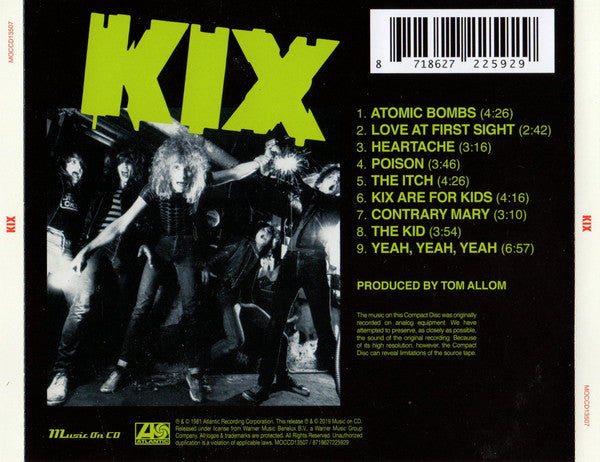 Kix (3) : Kix (CD, Album, RE)