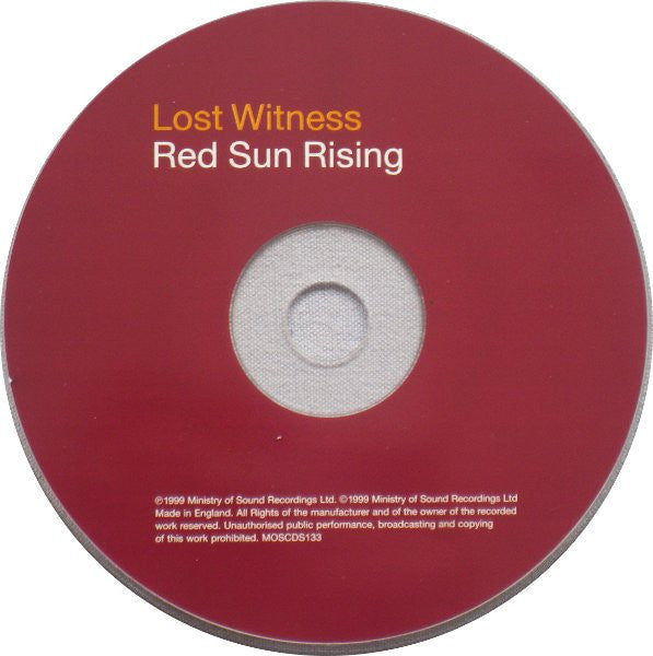 Lost Witness : Red Sun Rising (CD, Single)