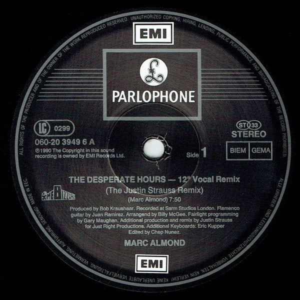 Marc Almond : The Desperate Hours (Remix) (12", Maxi)