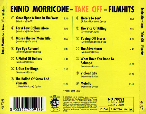 Ennio Morricone : Film Hits (CD, Comp, RE)